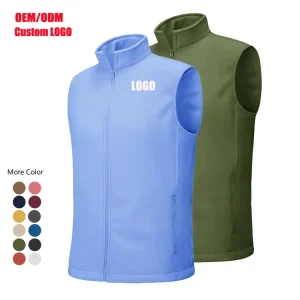 Custom Logo Vest Men Sleeveless Waterproof Winter Warm Jackets Hiking Outdoor Vests for Men