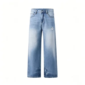 Custom Loose Vintage Style Men Denim Jeans Comfortable Durable Pants Denim Pants Soft Streetstyle Men’s Baggy Jeans