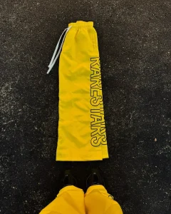 Custom Low Price Men’s LOGO Embroidery Casual Pants Oversized High Elasticity Windproof Men Yellow Men Sweatpants