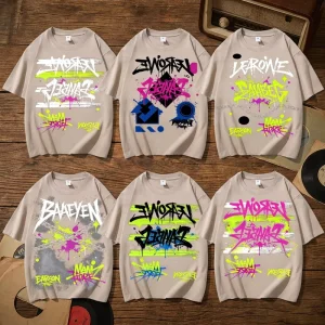 Custom Made Graphic Drop-Shoulder Men’s Oversized T-shirt Street Style Hip-Hop Retro DTG Print Tees