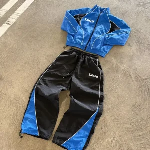 Custom Manufacturers Nylon Jacket and Nylon Tracksuit Pants Joggers 3m Reflective Windbreaker Sweatsuit Tracksuit for Men