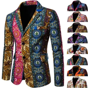 Custom Men 3D Digital Printing Costume Jacket Men Sublimation Blazer Suit High Quality Italian Men’s Blazers