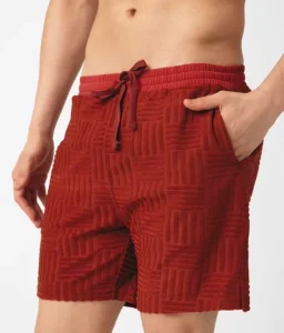 Custom Men Casual Stretch Quick-Dry Striped Jacquard Printed Recycled Fabric Cycling Liner Swim Shorts Trunks Swimwear