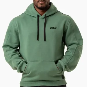 Custom Men High Quality Heavy Luxury Cotton Fleece Blank Plain Pullover Oversized Hoodie Plus Size Men’s Hoodies