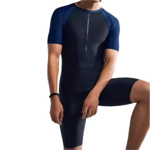 Custom Men Sun Protection Tight Swimsuit Bathing Suits One Piece Beach Swimming Surfing Swimwear