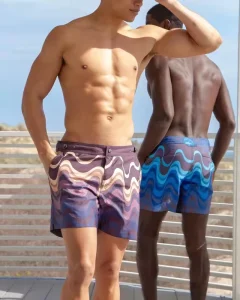 Custom Men Swimwear Printed Swim Trunks Swimsuit Men Factory Men Shorts
