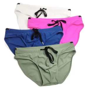 Custom Men Swimwear Sexy Male Swimming Briefs for Men’s Swimsuit Sheer Clothes Bathers Swim Briefs M