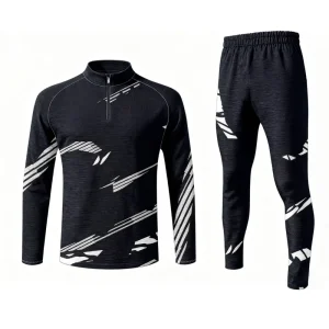 Custom Men Tracksuit Gym Set Polyester Training Sportswear