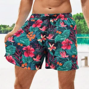 Custom Men Waterproof Animal Print Beach Board Shorts Quick Dry Spandex Polyester Sublimation Printed Eco Friendly Swimwear
