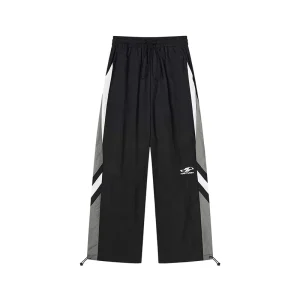 Custom Men’s 100% Cotton Elastic Waist Mid Rise Gothic Tracksuit Pant Fitness Windbreaker Jacket Set