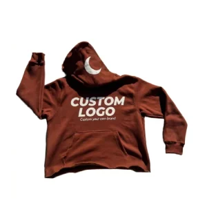 Custom Men’s 100% Cotton Screen Print 500 Gsm Hoodie Casual Thermal Boxy Fit Streetwear Hoodie Long Sleeve Hoodie with Pocket