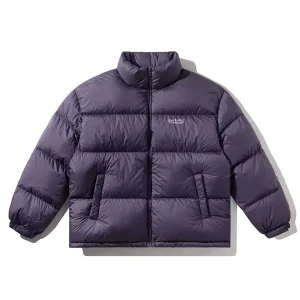 Custom Men’s 90% Goose Down Coat Breathable Nylon Plus Size Casual Style Zipper Closure Coated Hooded Logo