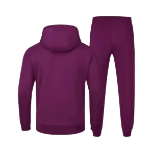 Custom Men’s Autumn Casual Baggy Simple Plain Athletic Jogging Long Sleeve Zip up Pockets Patchwork Hoodies Tracksuits Set