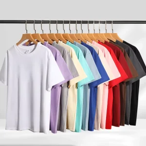 Custom Men’s Blank 100% Cotton T shirt Logo Printing High Quality Plain Regular 200gsm T shirts Size T Shirts for Men
