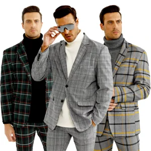 Custom Men’s Blazers Formal Fashion Business Jackets With Double Breasted Closure Slim Casual Coats