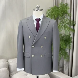 Custom Men’s Breathable Bespoke Professional Blazers with Slim Fit Executive Suits for Male Legal Professionals