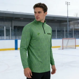 Custom Men’s Casual Knitted Long Sleeve T-Shirt with Sublimation Transfer Print 100% Polyester Breathable Quick Dry