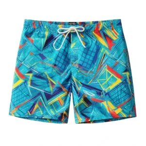 Custom Men’s Colored Pattern Surf Beach Spandex Swim Shorts Quick Dry Trunks Swim and Swimsuits Trunk Pants Board Swimwear