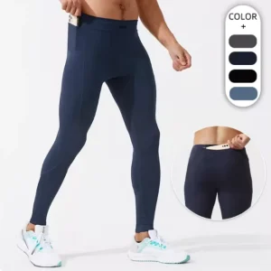 Custom Men’s Compression Yoga Pants High Stretch Running Joggers Athletic Leggings Breathable Blank Gym Bottoms