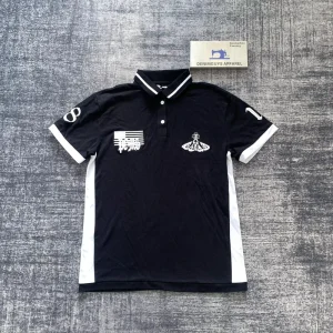 Custom Men’s Contrast Fabric Embroidery Polo Shirts Streetwear Patchwork Fabric Oversized Polo Shirts