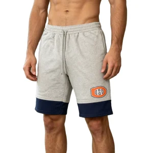 Custom Men’s Embroidery Logo Shorts Jogger Patchwork Mens Shorts 3D Embroidery Logo Design Contrast Color Mid Length