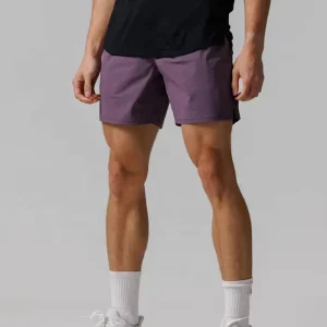 Custom Men’s Gym Shorts With Pockets Outdoor Training Mesh High Waisted Athletic Tennis Shorts