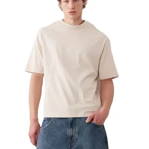 Custom Men’s High Quality Drop Shoulder T-Shirt Heavyweight Streetwear 100% Cotton Graphic Oversized T-Shirt