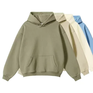 Custom Men’s Hoodies Tracksuit Print Logo 100% Cotton Oversized Plus Size Unisex Pullover Hoodies Sweatshirt for Men
