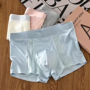 Custom Men’s Ice Silk Underwear Comfortable Breathable Mens Boxer Briefs Underwear