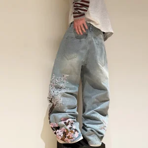 Custom Men’s Jeans High Quality Men Designer Jeans Pants for Men Embroidery Denim Jeans Manufacturer