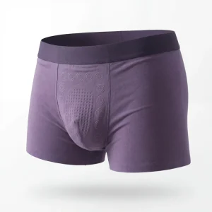 Custom Men’s Modal Seamless Boxer Briefs With Functional Magnet Pouch Design Breathable Comfort Health Care Underwear