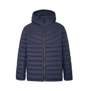 Custom Men’s Padded Winter Coats Quilted Down With Hood