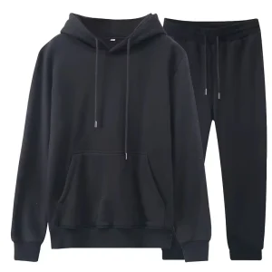 Custom Men’s Plus Size Autumn Sportswear Set Animal Print Breathable Spandex Cotton High Waist Split Hem Drawstring Closure
