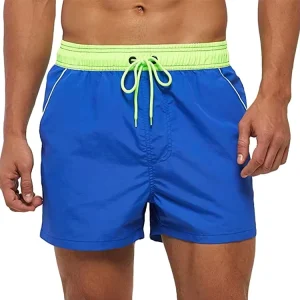 Custom Men’s Plus Size Summer Beach Shorts Quick Dry Breathable Stretch Swim Trunks Water Resistant Print on Solid Fit Swimwear