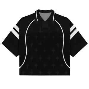 Custom Men’s Polo Collar T Shirt Contrast Stripe Eco Friendly Breathable Oversized Summer Streetwear Sports Casual Short Sleeve
