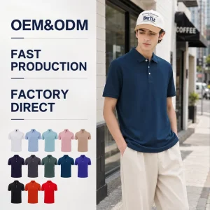 Custom Men’s Polo Shirts Stylish Business Casual Soft Breathable High Quality Golf Workwear Office Daily Clothes