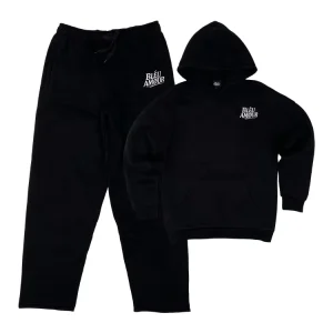 Custom Men’s Printed Hoodies Pants 100% Cotton Breathable Winter Heavyweight Sweat Suit Sweatpants Set Joggers Tracksuit
