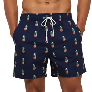Custom Men’s Quick Dry Beach Shorts Solid Letter Fruit Animal Printed Casual Swimwear Board Shorts & Swim Trunks