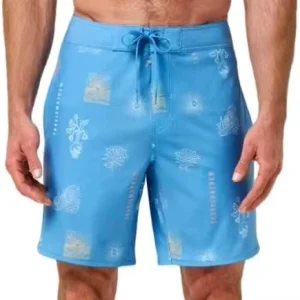 Custom Men’s Quick Dry Boardshorts Casual Striped Print Plus Size Polyester Spandex Swimwear with Beach Wear Pattern Decoration