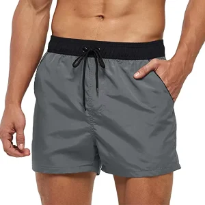 Custom Men’s Quick Dry Summer Beach Shorts Breathable Stretch Nylon Swim Trunks Water Resistant Print Solid Fit Fitness Swimwear