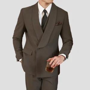 Custom Men’s Slim Fit Single Breasted Plus Size TR Fabric Formal Business Suit Coat Lapel Long Sleeve Blazer