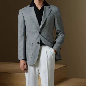 Custom Men’s Sport Coat and Suit Blazer Casual Single Breasted Pleated Front Adult Size