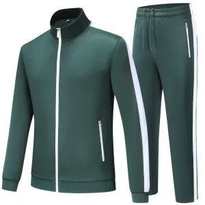 Custom Men’s Tracksuit 2 Piece Outfits Sweatsuits for Men Long Sleeve Athletic Full Zip Active Sports Sets Tracksuits