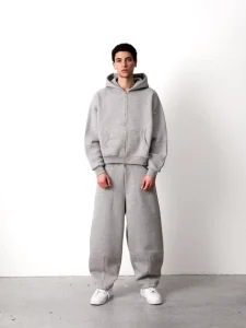 Custom Men’s Tracksuit High Quality Y2K 2 Piece Set Street Casual Wear Men Baggy Tracksuit