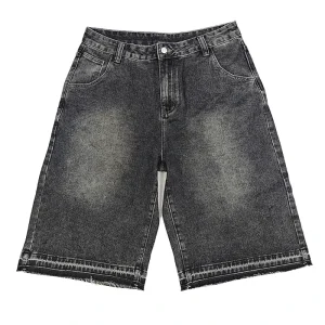 Custom Men’s Vintage Baggy Heavyweight Denim Shorts Quick Dry Knitted Cotton Street Shorts Anti Wrinkle Breathable Jeans Shorts