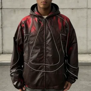 Custom Men’s Waterproof Jackets Windproof Coat with Heat Reactive Thermochromic Color Change Clothing