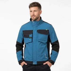 Custom Men’s Workwear Jacket Functional 4-Way Stretch Polyester Uniform Plus Size Designer Coat