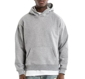 Custom New Design Streetwear Heavyweight Cotton Long Sleeves Men’s Hoodies Oversized Drop Shoulder Sweatshirts