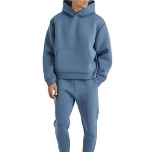 Custom No Strings Pullover Hoodies High Quality Cotton Oversize Hoodie Thick Fleece Drop Shoulder Plain Blank Custom Men Hoodies