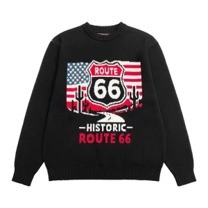 Custom OEM ODM Men Knit Sweater Cotton Knitwear Jacquard Sweater Pullover Crew Neck Long Sleeve Knit Sweater